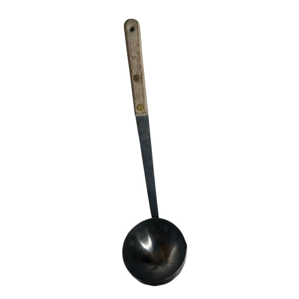 Vintage Betsy Ross Stainless Steel Ladle Wood Handle Made In USA